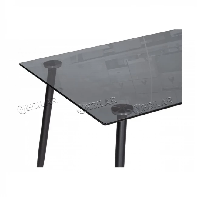 Стол стеклянный Smoke 120Х80Х75 Clear Gray black