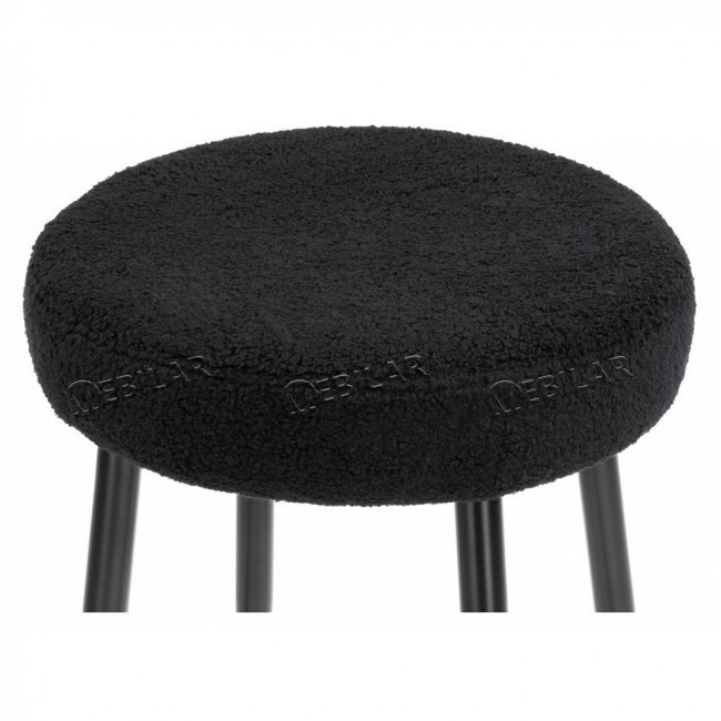 Стул барный Plato black Fabric