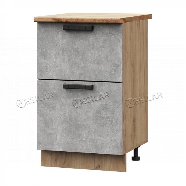 Шкаф нижний Индира МДФ ШН2Я 500 ПВ крафт
