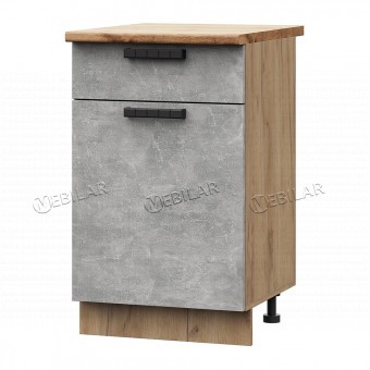 Шкаф нижний Индира МДФ ШН1Я 500 ПВ крафт