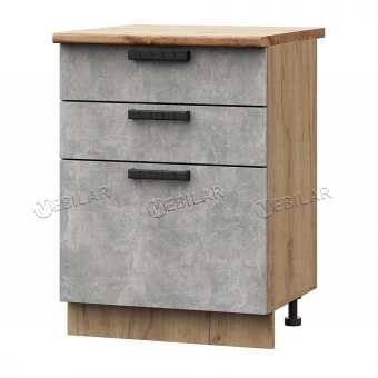 Шкаф нижний Катрин МДФ ШН3Я 600 ПВ крафт