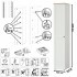 набор шкаф-пеналов 4 штуки для прихожей Остин белый шагрень дуб крафт золотой