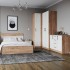 Спальный гарнитур Вегас 140х200 дуб крафт табачный дуб крафт белый